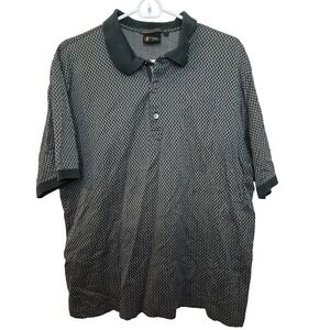 Bobby Jones Performance Pattern High Quality Polo Golf Shirt Size L